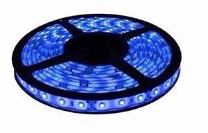 Fita Led 5050 12v Rolo 5 Metros Siliconada Azul